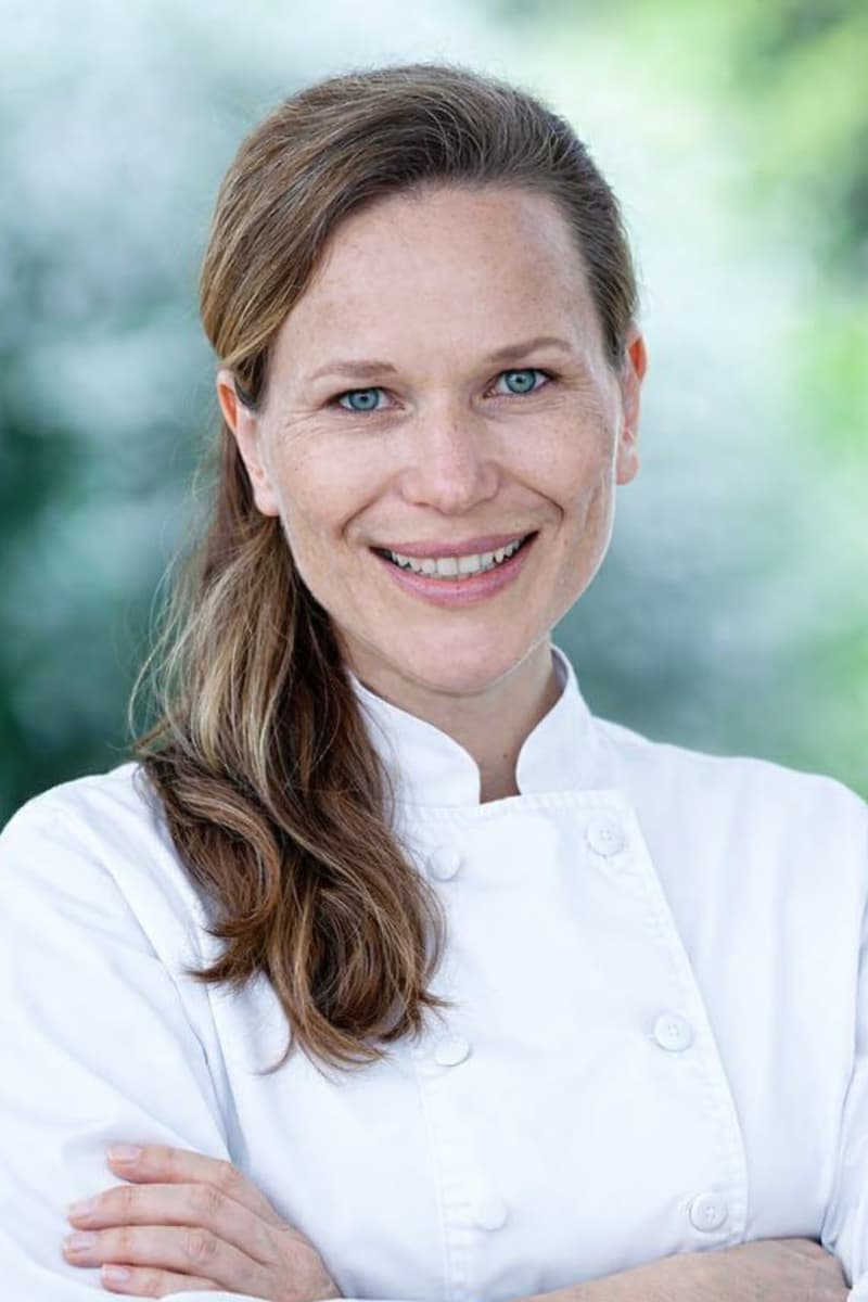 Jo Rose in her chef's jacket